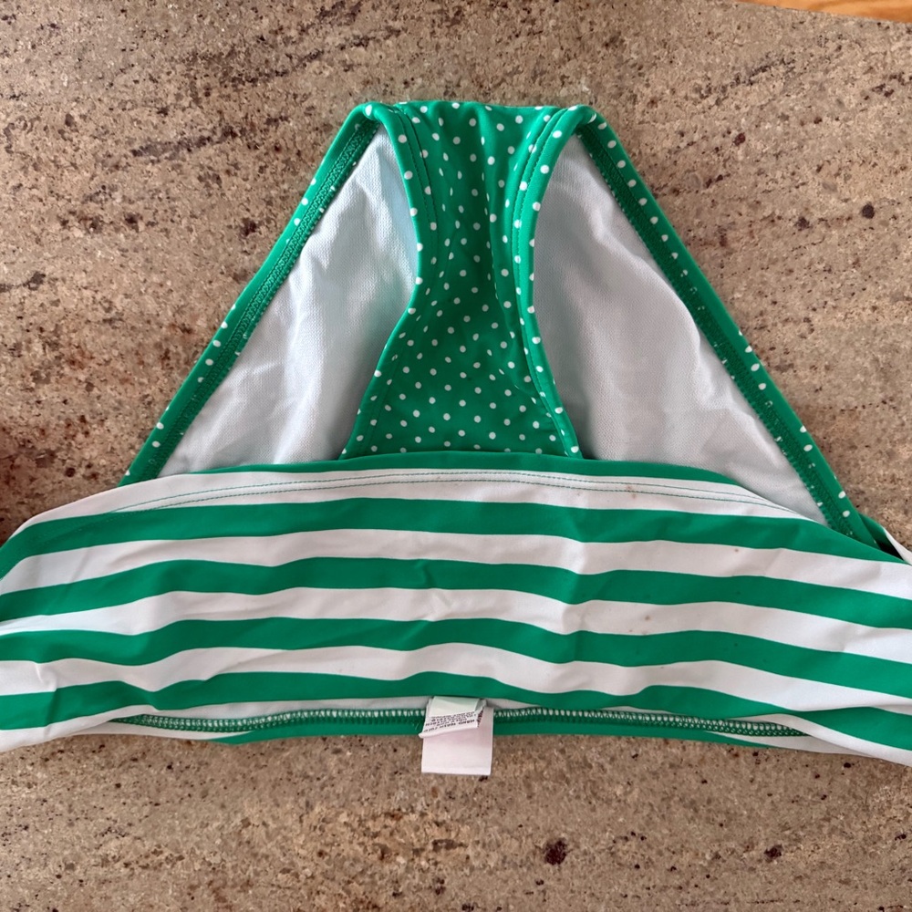 Candies XL Green and White Striped Bikini Bottoms NWT